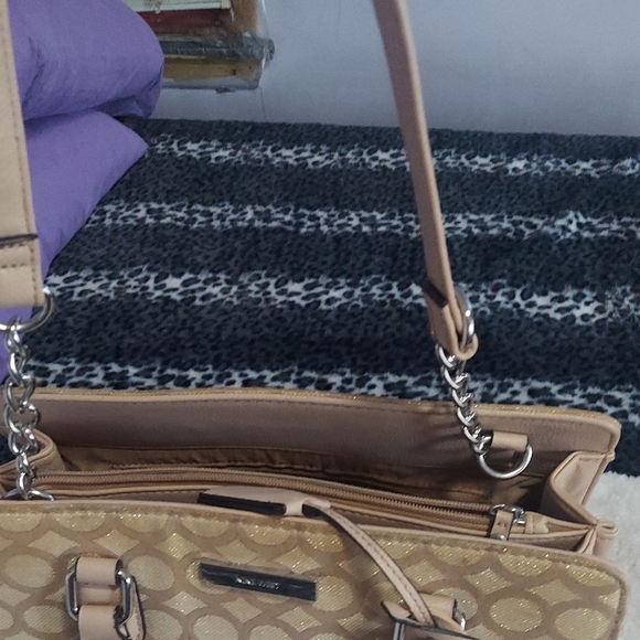 Nine West Gold and Tan Satchel - Picture 13 of 16